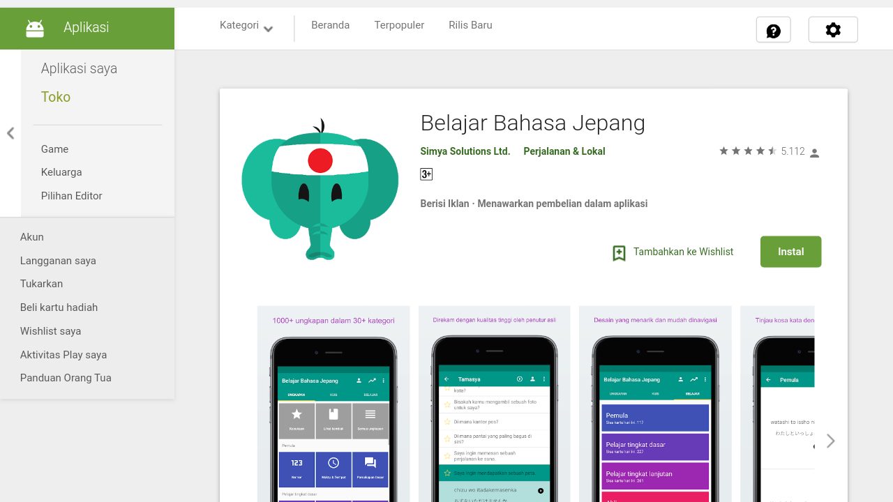 Aplikasi Terbaik Untuk Belajar Bahasa Jepang di Android 4