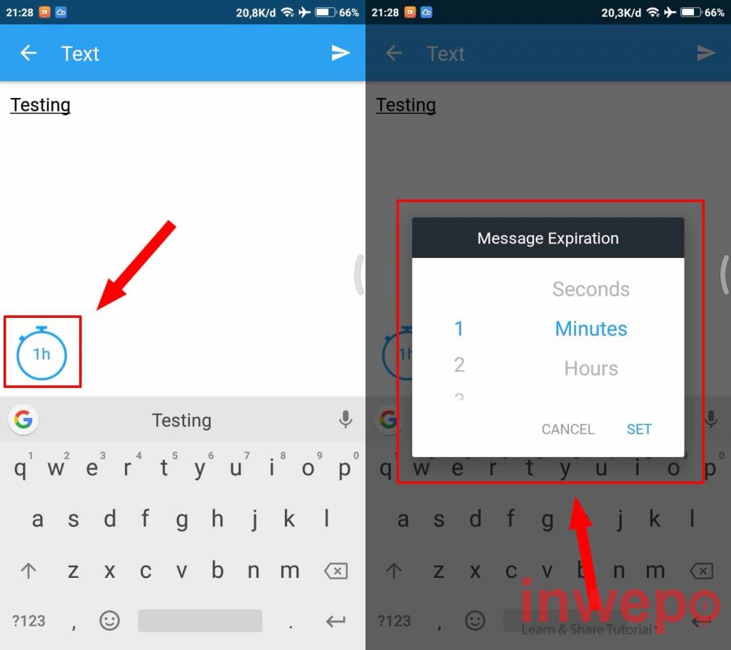 Cara Membuat Pesan Berwaktu ke WhatsApp di Android 3