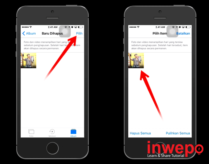 Cara Mengembalikan Foto atau Video Yang Terhapus di iPhone 3