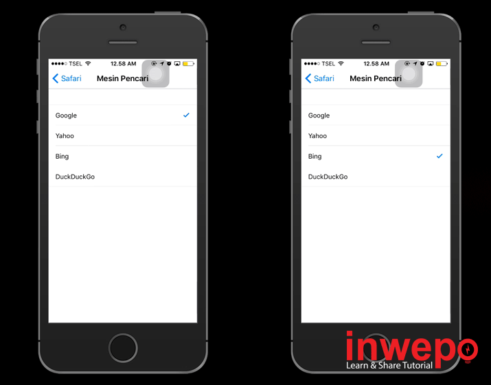 Cara Mengubah Mesin Pencari di Safari pada iPhone 3