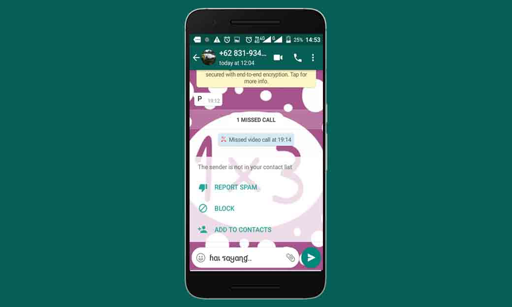 WhatsApp dengan Stylish Text di Android
