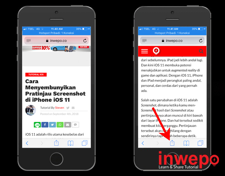 Cara Membaca Artikel Secara Offline dari Internet di iPhone 1