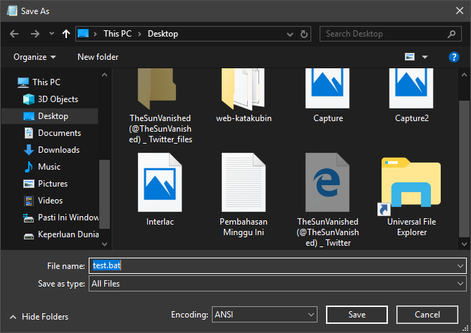 Cara Membuat File Bat untuk Membuka Aplikasi di Windows 3