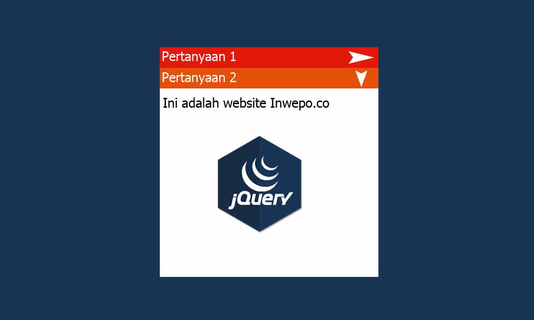 Cara Membuat Tampilan Website Tanya Jawab (FAQ) dengan JQuery | Inwepo