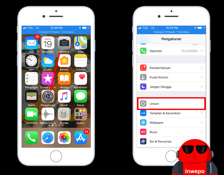 Cara Menambahkan Tombol Restart di iPhone iOS 11 1