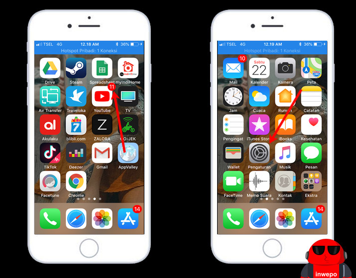 Cara Menghilangkan Badge Ikon Bulat Merah Pada Aplikasi di iPhone 1