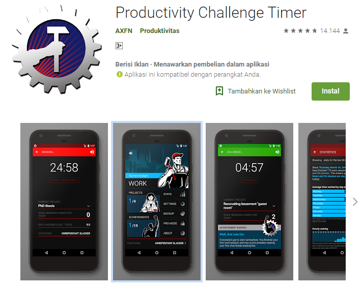 Aplikasi Pencapaian Target dan Meningkatkan Produktivitas di Android 5