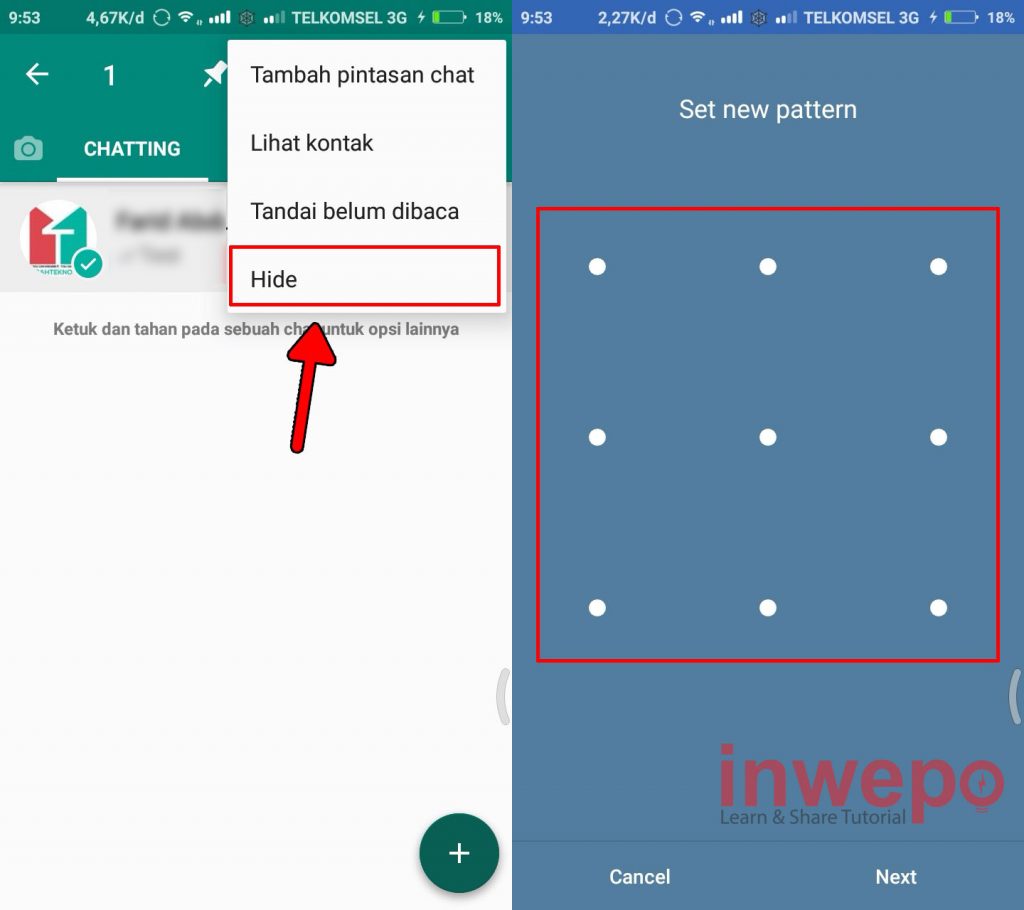 Cara Ampuh Menyembunyikan Chat Obrolan WhatsApp di Android 3