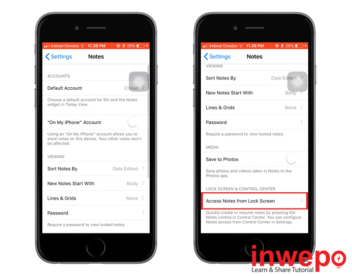 Cara Membuat Catatan Baru dari Lock Screen di iPhone iOS 11 2