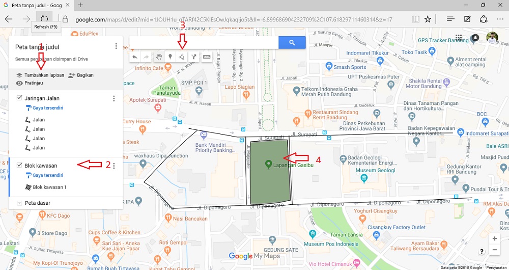 Cara Membuat Digitasi Peta Menggunakan Google My Maps 1 5