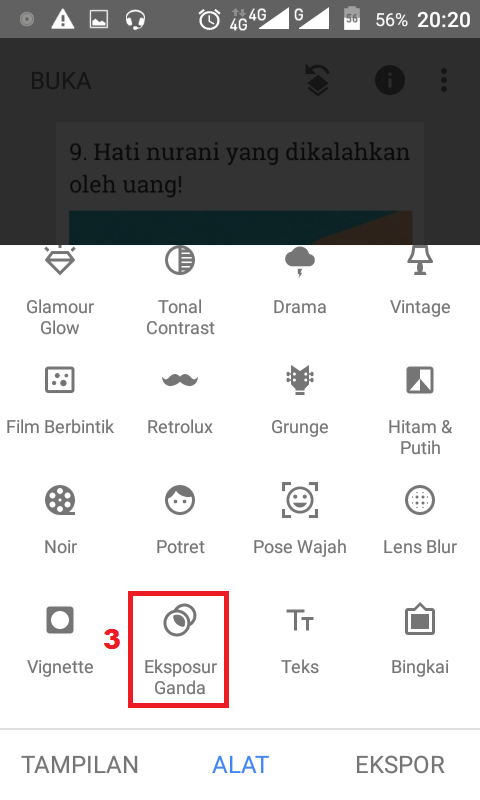 Cara Membuat Efek Shadow pada Foto di Android 3