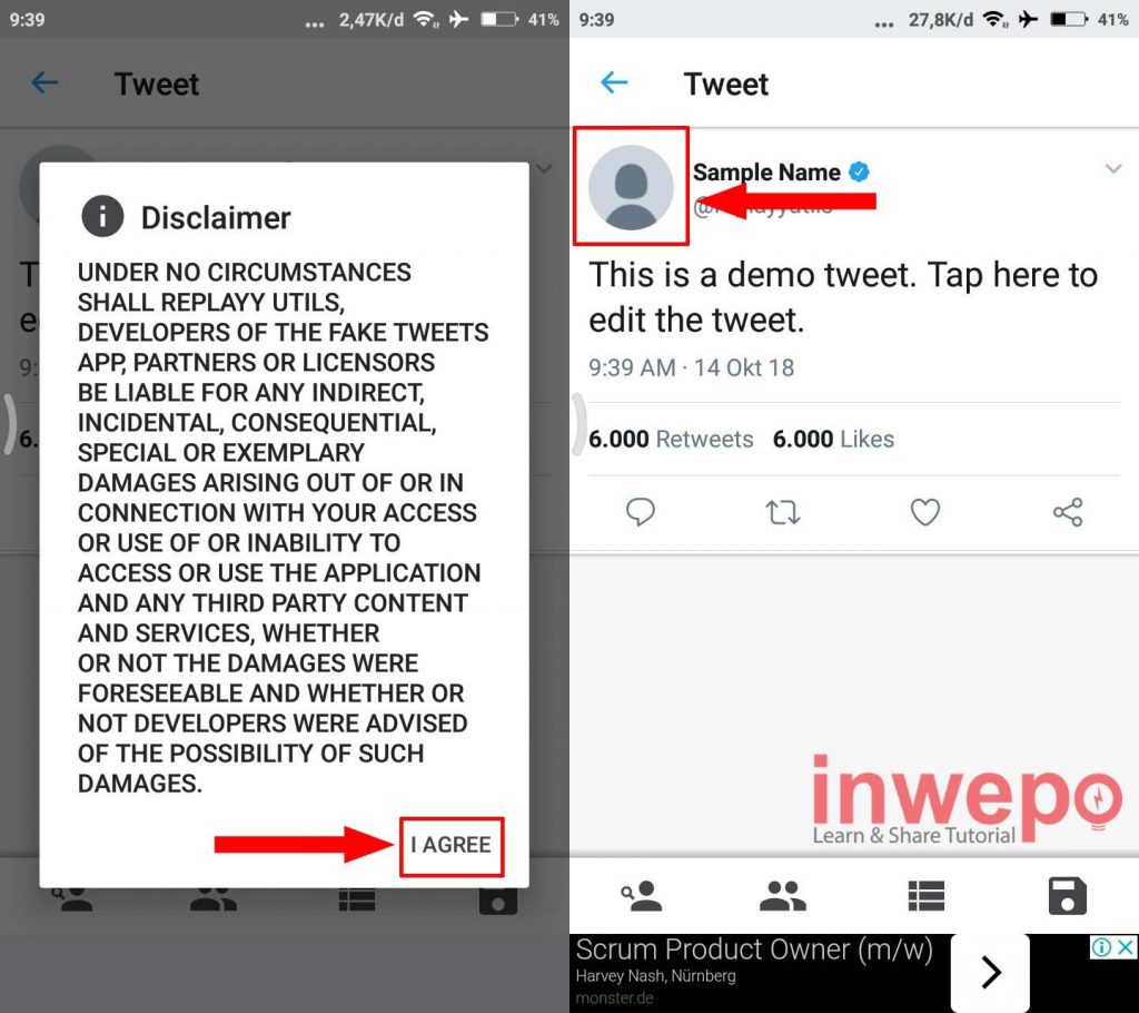 Cara Membuat Fake Tweet Tweet Palsu di Android 2