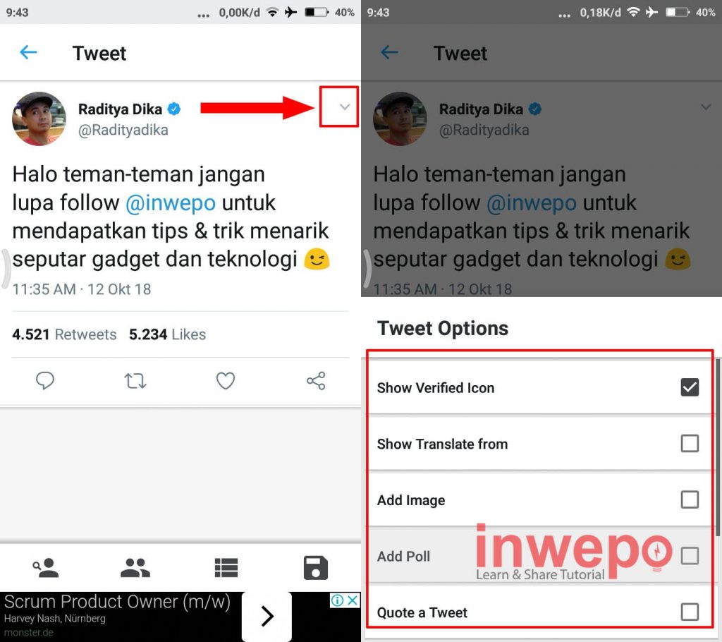 Cara Membuat Fake Tweet Tweet Palsu di Android 5