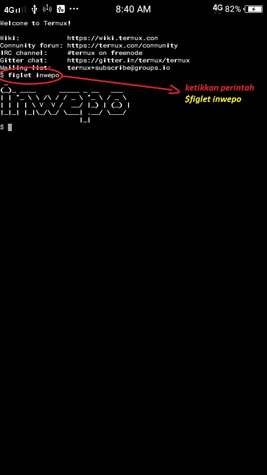 Cara Membuat Teks ASCII di Termux Android 3