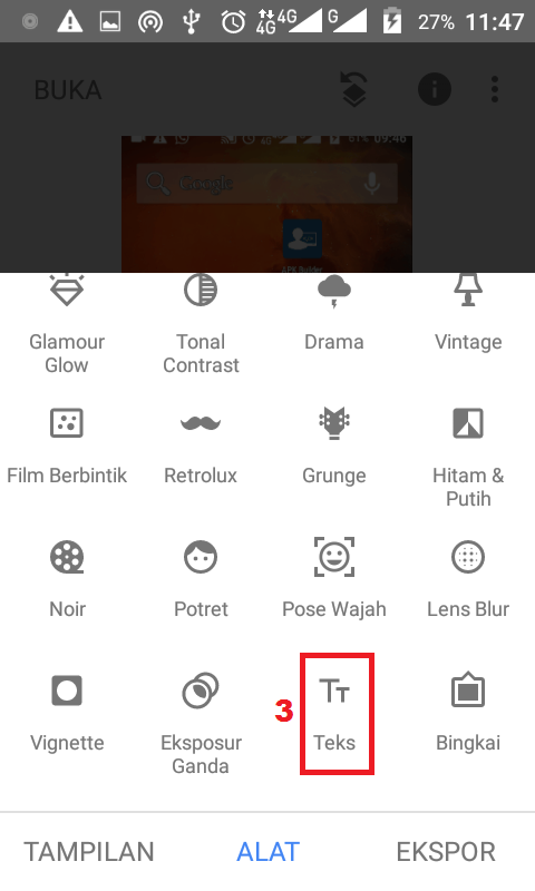 Cara Membuat Tulisan pada Foto Gambar di HP Android 3