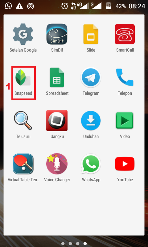 Cara Memotong Foto Gambar dengan Snapseed di HP Android 1