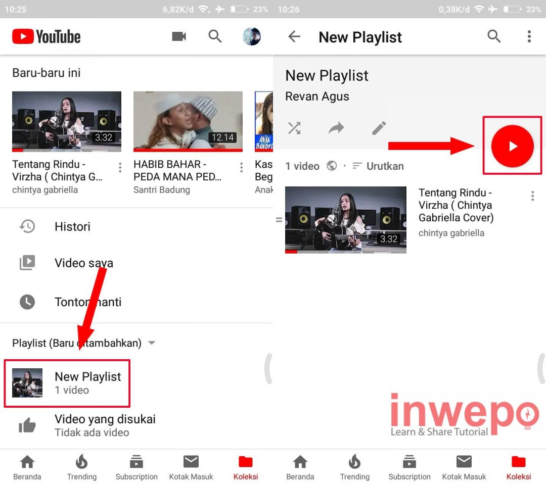 Cara Memutar Video Youtube Berulang ulang di Android 7