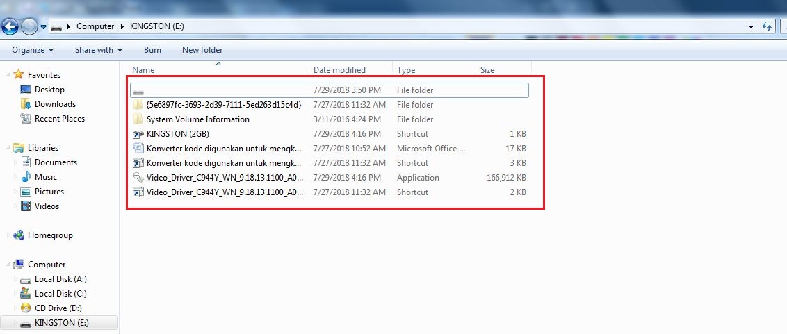Cara Menampilkan File yang Terhidden di Flashdisk 6