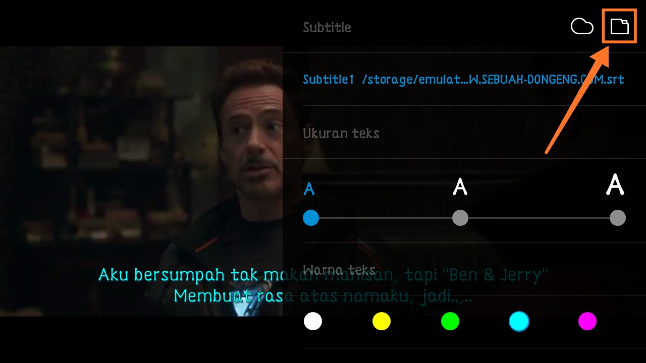 Cara Menampilkan Subtitle Film di HP Xiaomi 22