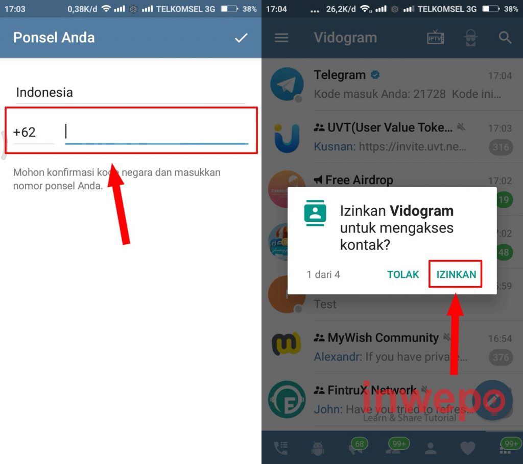 Cara Mengaktifkan Fitur Video Call di Telegram Android 3