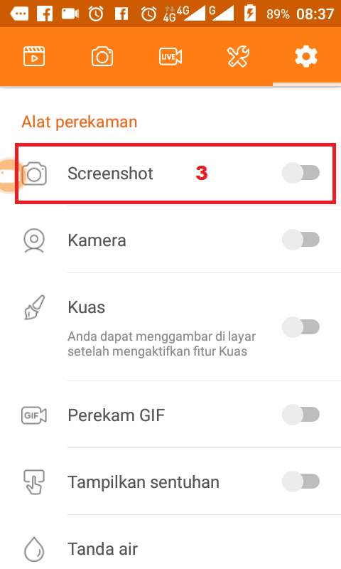 Cara Mengambil Screenshot dengan DU Recorder di Android 3