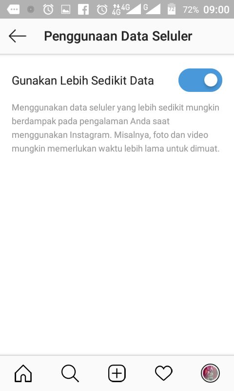 Cara Menghemat Kuota Internet di Instagram 6