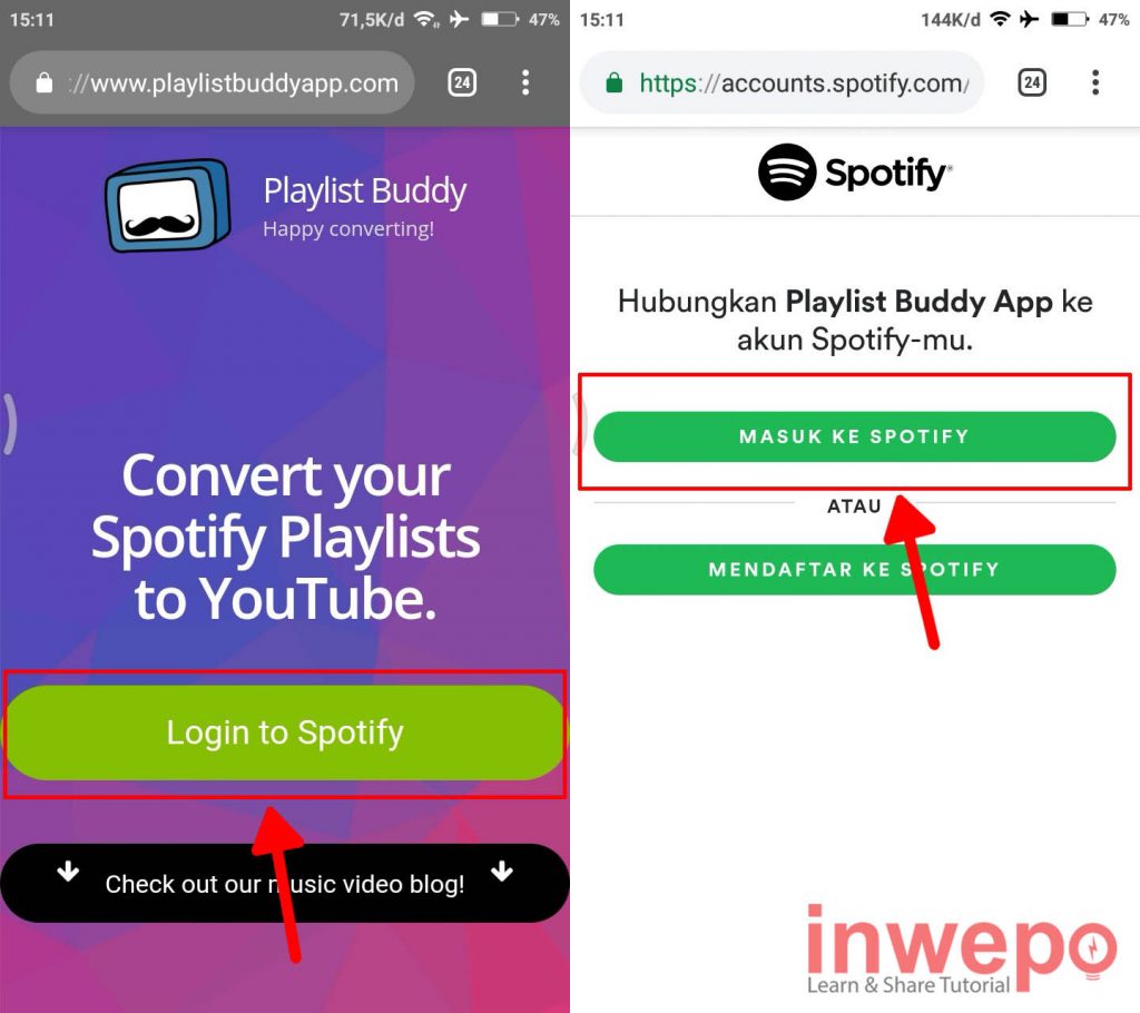 Cara Mengubah Playlist Spotify Menjadi Video YouTube di Android 2
