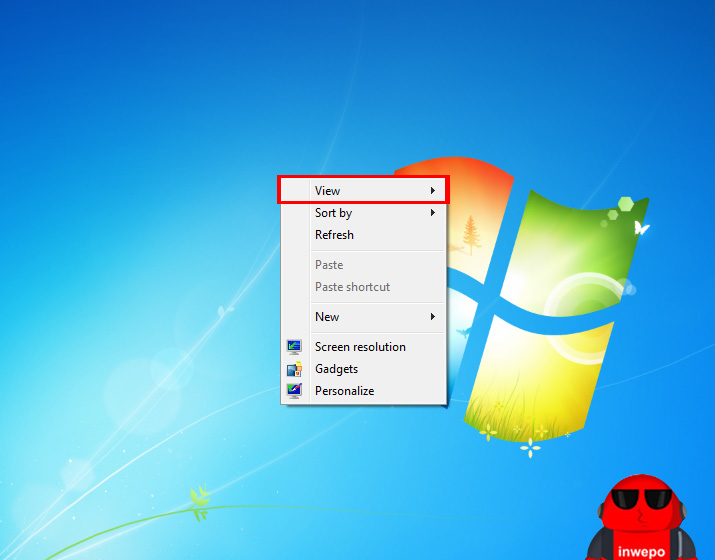 Cara Menyembunyikan Shortcut Ikon di Desktop Windows 7 8 10 1