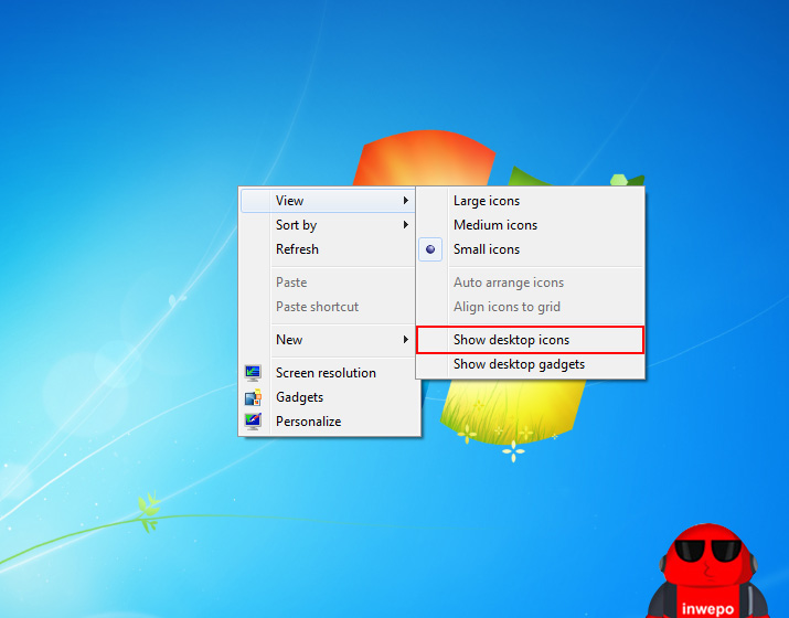 Cara Menyembunyikan Shortcut Ikon di Desktop Windows 7 8 10 2