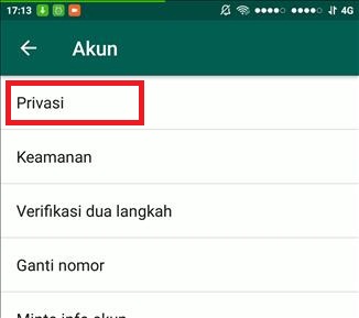 Cara Menyembunyikan Terakhir Dilihat Last Seen di Whatsapp Android 4