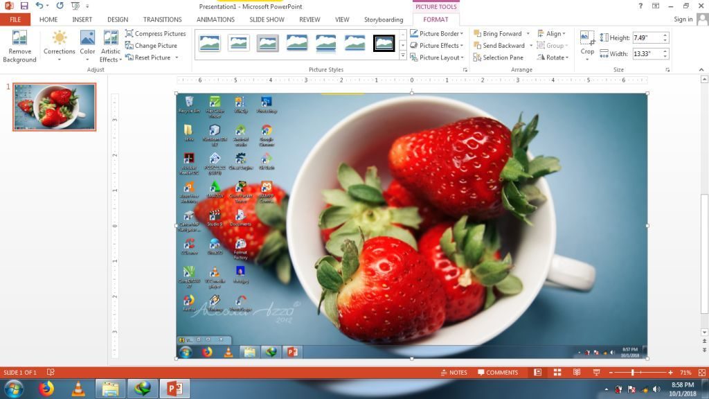 Cara Screenshot Layar Laptop PC dengan Powerpoint 4