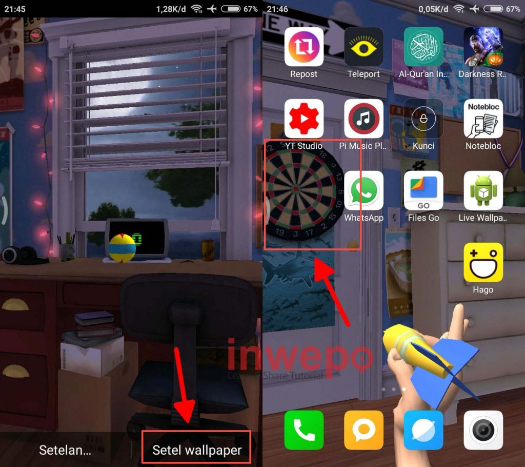 Cara Bermain Game di Wallpaper Android 2