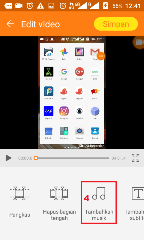Cara Menambahkan Lagu ke Video di Android 4