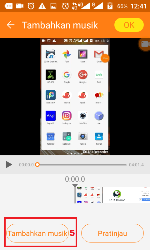 Cara Menambahkan Lagu ke Video di Android 5