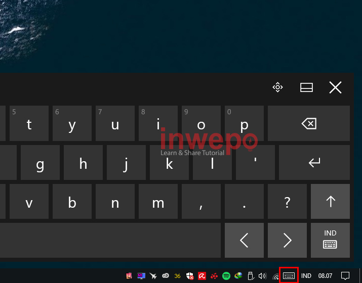 Cara Menampilkan Keyboard di Layar Laptop Windows 10 2