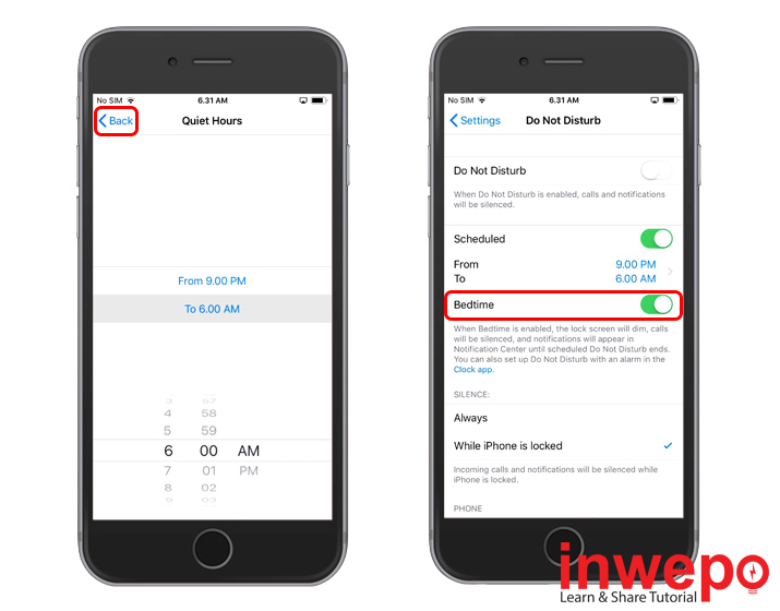 Cara Mengaktifkan Do Not Disturb dan Bedtime di iPhone iOS 12 2