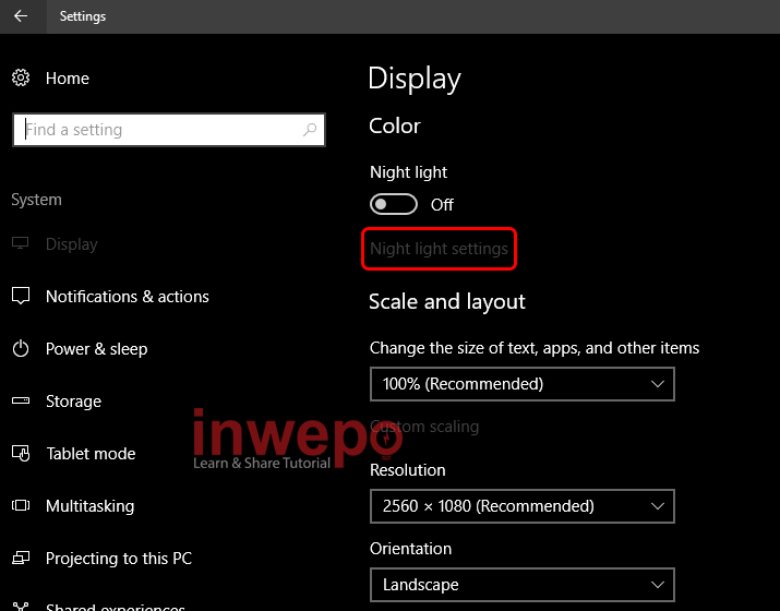 Cara Mengaktifkan Night Light di Windows 10 2