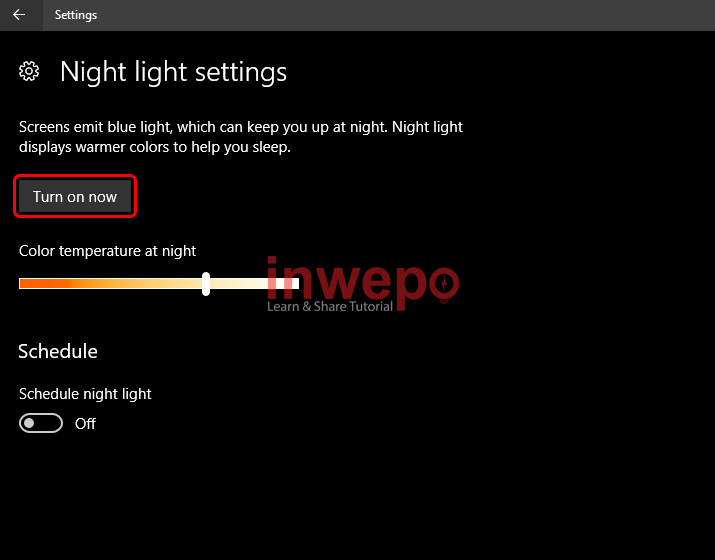 Cara Mengaktifkan Night Light di Windows 10 3
