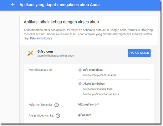 Cara Menghapus Akses Aplikasi Pihak Ketiga di Akun Google 4