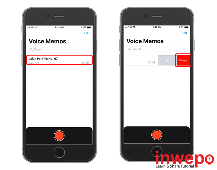 Cara Menghapus Memo Suara Secara Permanen di iPhone 1