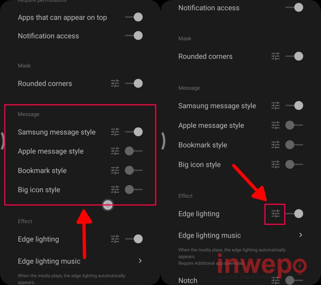 Cara Menambahkan Edge Lighting Notification di Android 4
