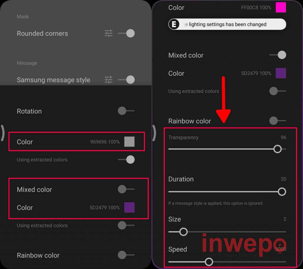 Cara Menambahkan Edge Lighting Notification di Android 5
