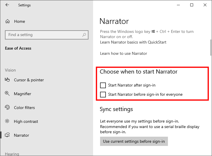 Cara Mengaktifkan Fitur Narrator di Windows 10 4