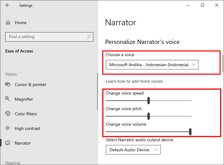 Cara Mengaktifkan Fitur Narrator di Windows 10 5