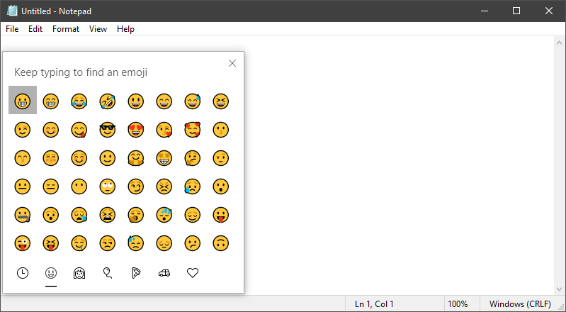 Cara Menggunakan Karakter Emoji di Windows 10 619