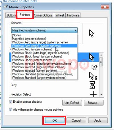 Cara Mengubah Bentuk Kursor Mouse di Windows 3