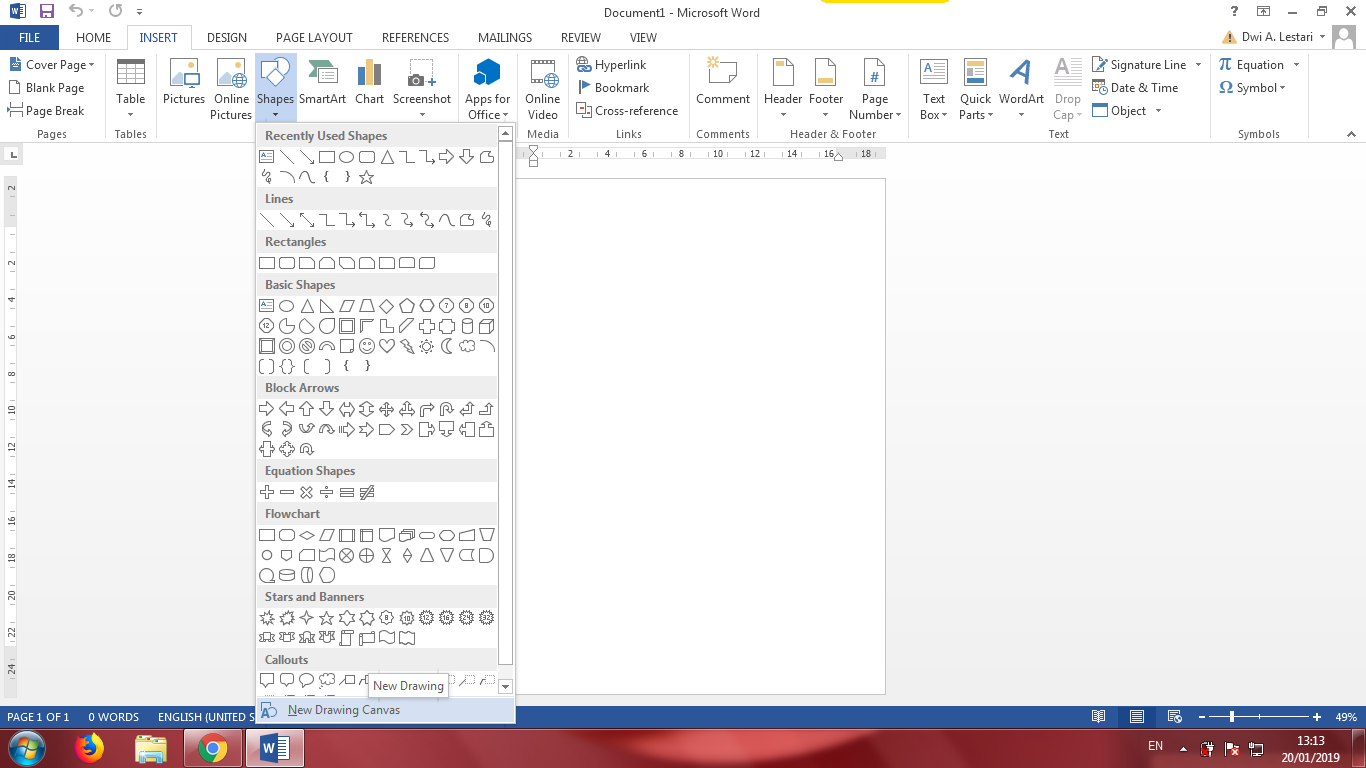 Cara Membuat Canvas Di Microsoft Word