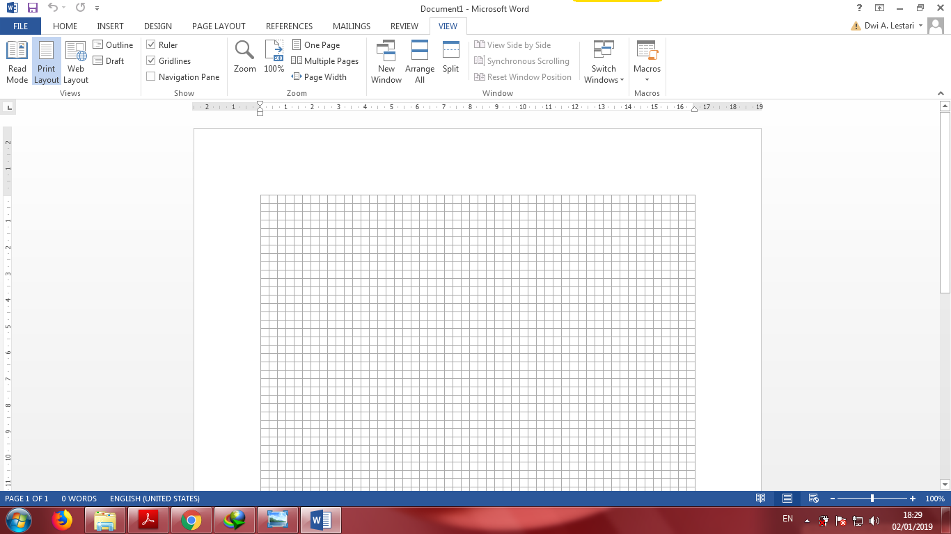 Cara Mengaktifkan Gridlines Di Microsoft Word