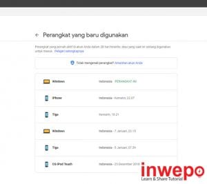 Cara Melihat Perangkat Yang Terhubung Ke Akun Google