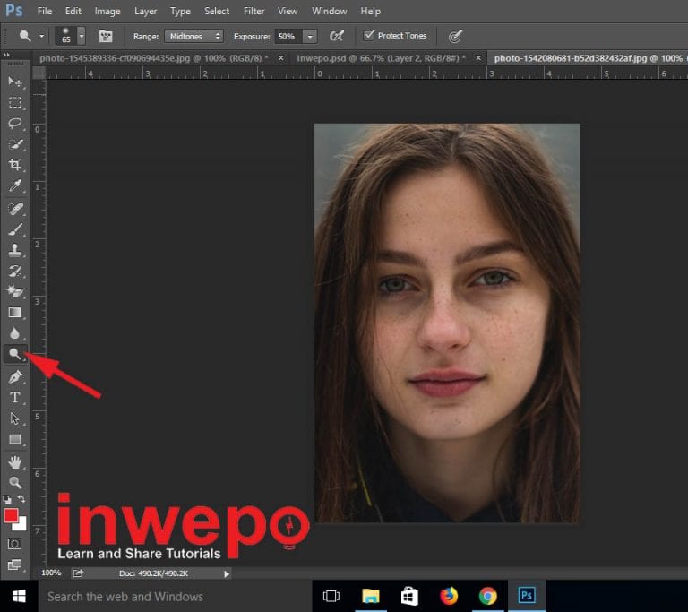 Cara Menggunakan Dodge Tool Di